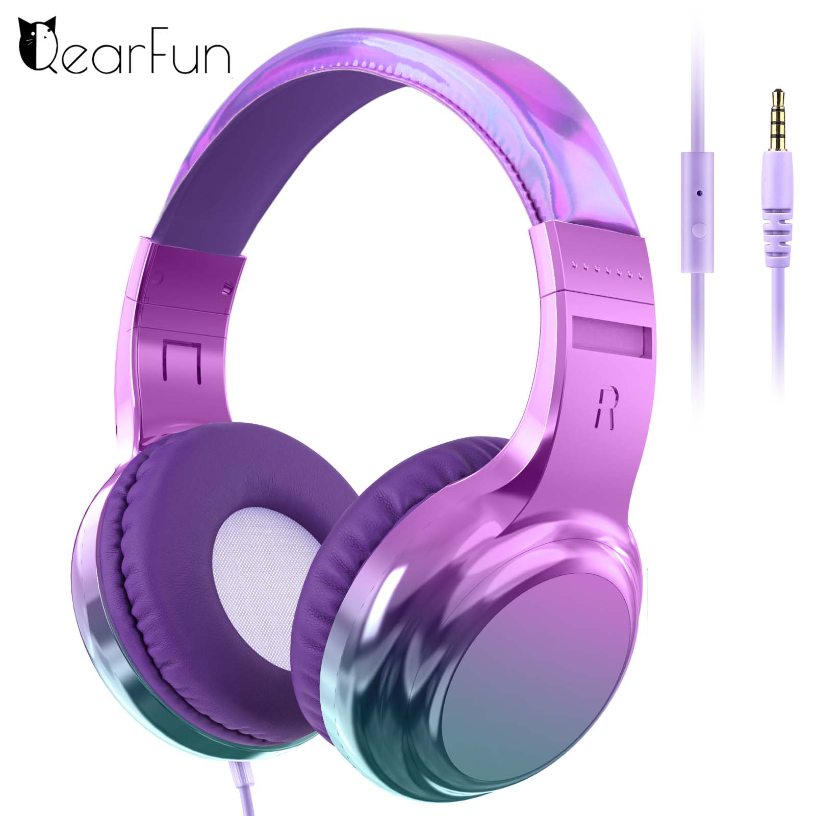 Gaming Headset Rgb - Cuffie Gradient Cool per Bambini, Cuffie