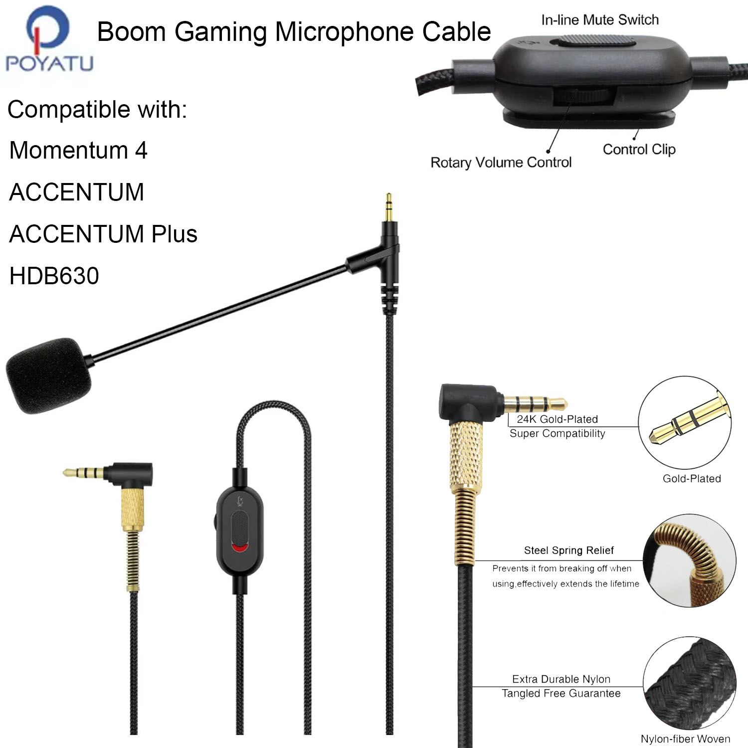 Cavo per cuffie Boom Mic per S - Sennheiser Headphone Momentum 4 recensione e prezzo